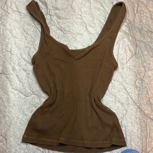 3/$25 John galt brown tank top